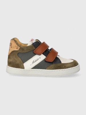 Obrázek produktu Pom D'api Dětské kožené sneakers boty Pom D'api zelená