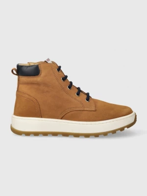 Obrázek produktu Pom D'api Dětské semišové polobotky FLOW BOOTS hnědá