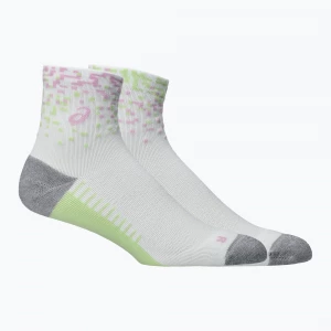 Obrázek produktu Ponožky ASICS Performance Run Quarter white / hazy lilac / glow green Modrá