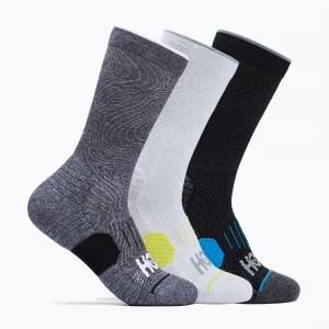 Obrázek produktu Ponožky HOKA Crew Run Sock 3 pary white / black / grey