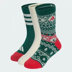 Obrázek produktu PONOŽKY LITTLE KIDS X-MAS– 3PÁRY Adidas zelená