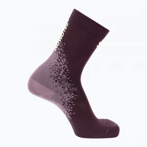 Obrázek produktu Ponožky Salomon Gravel Crew butterfly / dusky orchid / huckleberry Černá