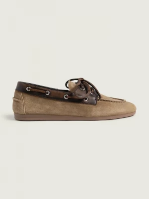 Obrázek produktu Posa Mokasíny dámské semišové Boat Loafer hnědá