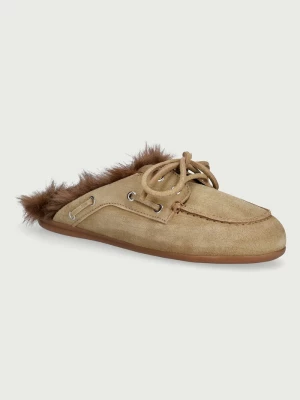 Obrázek produktu Posa Pantofle dámské semišové Boat Loafer Mule zelená