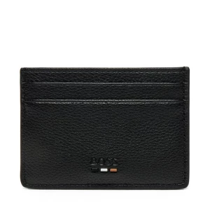 Obrázek produktu Pouzdro na kreditní karty BOSS Grained faux-leather card holder with signature details 50536513 Černá
