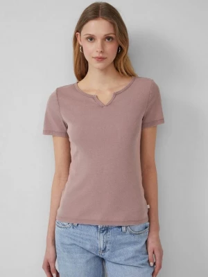 Obrázek produktu Praná žebrovaná košile slim fit střihu QS růžová
