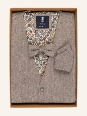 Obrázek produktu Prince Bowtie Sada: Obleková Vesta, Motýlek A Kapesníček Do Náprsní Kapsy béžová
