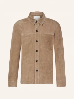 Obrázek produktu Profuomo Overshirt S Volným Střihem Z Kůže černošedá