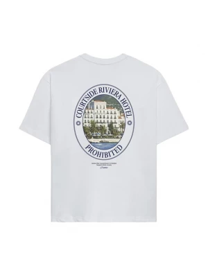 Obrázek produktu Prohibited Tričko 'Riviera Hotel' světle béžová / modrá / jedle / offwhite