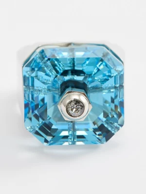 Obrázek produktu Prsten Swarovski tyrkysová