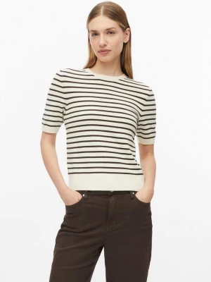 Obrázek produktu Pruhovaný pletený pulovr s krátkým rukávem, střih Slim Fit s.Oliver