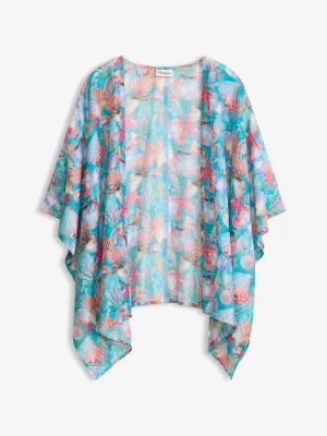 Obrázek produktu Prześwitujące kimono plażowe BonPrix niebieski