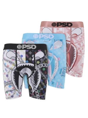 Obrázek produktu PSD Boxerky světlemodrá / růžová / černá / bílá