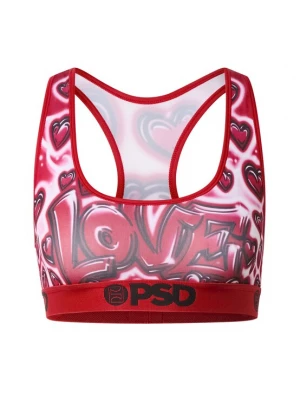 Obrázek produktu PSD Sportovní podprsenka 'Lovecore' růžová / červená / černá / bílá