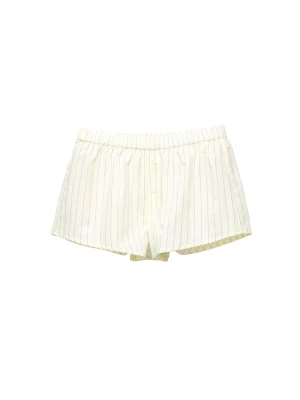 Obrázek produktu Pull&Bear Kalhoty modrá / pastelově žlutá