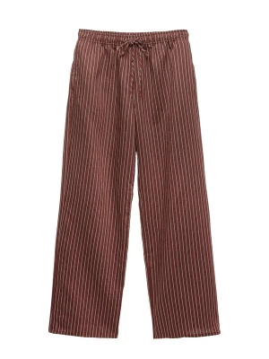 Obrázek produktu Pull&Bear Kalhoty rezavě červená / bílá