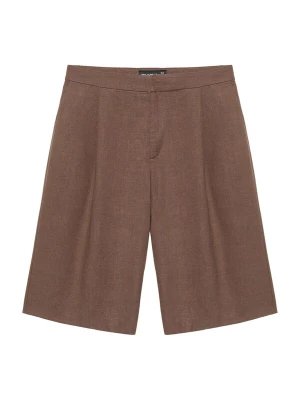 Obrázek produktu Pull&Bear Kalhoty se sklady v pase čokoládová
