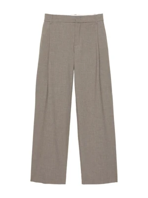 Obrázek produktu Pull&Bear Kalhoty se sklady v pase šedobéžová