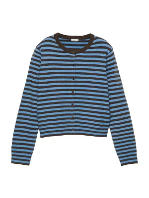 Obrázek produktu Pull&Bear Kardigan modrý melír / tmavě hnědá