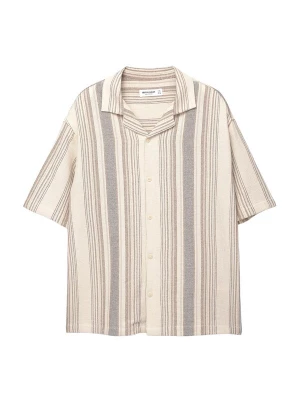 Obrázek produktu Pull&Bear Košile béžová / tmavě béžová / kouřově modrá / hnědá