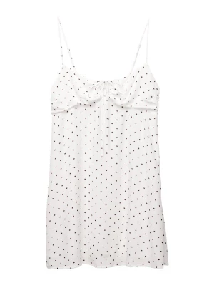 Obrázek produktu Pull&Bear Letní šaty 'PACIFIC' tmavě hnědá / bílá