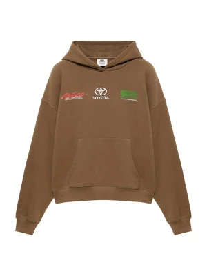 Obrázek produktu Pull&Bear Mikina 'TOYOTA' hnědá / zelená / červená / bílá
