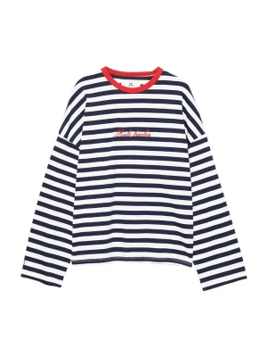 Obrázek produktu Pull&Bear Oversized tričko 'PACIFIC RAYAS' námořnická modř / červená / bílá