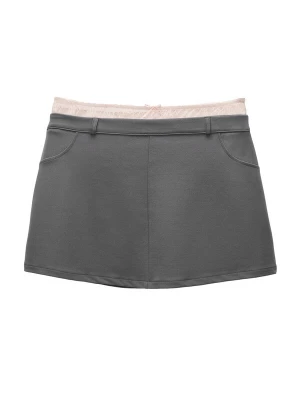 Obrázek produktu Pull&Bear Sukně tmavě šedá / pudrová