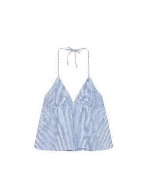 Obrázek produktu Pull&Bear Top světlemodrá / bílá