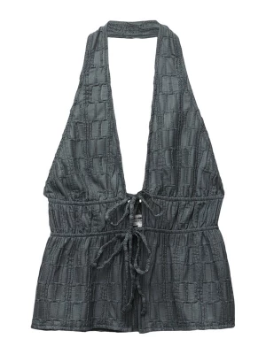 Obrázek produktu Pull&Bear Top tmavě šedá