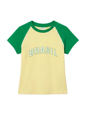 Obrázek produktu Pull&Bear Tričko 'BRASIL' žlutá / zelená / bílá