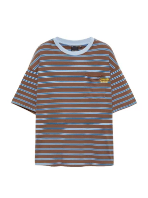 Obrázek produktu Pull&Bear Tričko modrá / hnědá / žlutá / bílá