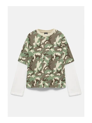Obrázek produktu Pull&Bear Tričko 'STWD' zelená / khaki / bílá