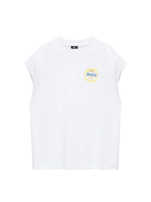 Obrázek produktu Pull&Bear Tričko 'WORKING PLACE' světle žlutá / bílá