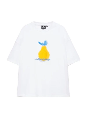 Obrázek produktu Pull&Bear Tričko 'YELLOW LEMON' modrá / žlutá / bílá