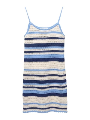 Obrázek produktu Pull&Bear Úpletové šaty marine modrá / světlemodrá / bílá