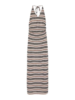 Obrázek produktu Pull&Bear Úpletové šaty režná / tmavě zelená / oranžová / černá