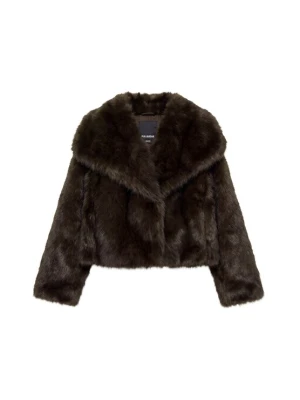 Obrázek produktu Pull&Bear Zimní kabát tmavě hnědá