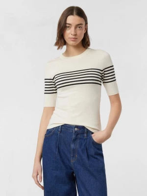Obrázek produktu Pulovr s krátkým rukávem, střih Slim Fit, s pruhy comma