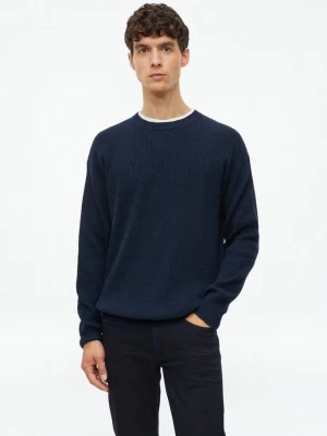 Obrázek produktu Žebrový pulovr z žíhané příze se střihem Modern Fit s.Oliver modrá