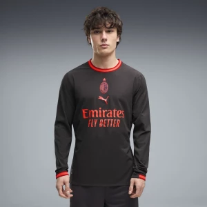Obrázek produktu PUMA AC Milan 26 / 27 Third Authentic Long Sleeve Jersey Men, Clothing, Flat Dark Gray / Glowing Red