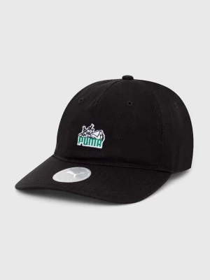Obrázek produktu Puma Bavlněná baseballová čepice Puma Skate Relaxed Low Curve černá