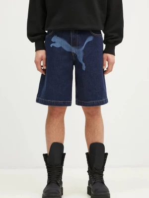 Obrázek produktu Puma Bavlněné riflové kraťasy Puma PUMA X A$AP ROCKY Denim Short námořnická modř