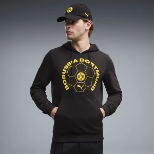 Obrázek produktu PUMA Borussia Dortmund ftblCulture Hoodie Men, Clothing, Black/Faster Yellow