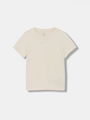 Obrázek produktu Puma Dětské bavlněné tričko Puma ESS Small No.1 Logo béžová
