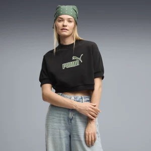 Obrázek produktu PUMA Essentials Elevated No. 1 Logo Relaxed Sweatshirt Women, Clothing, White Glow Heather