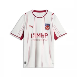 Obrázek produktu PUMA FC Heidenheim 26 / 27 Third Jersey Youth, Clothing, White / Dark Cherry červená