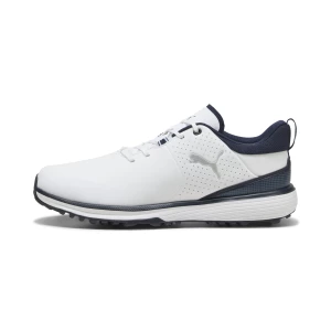 Obrázek produktu PUMA Fusion Grip ST Golf Shoes Men, Shoes, White/Silver/Deep Navy tmavě modrá
