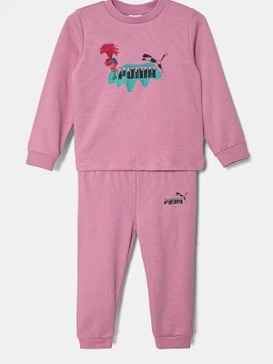 Obrázek produktu Puma Kojenecká tepláková souprava X TROLLS Minicat Crew Jogger TR růžová