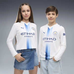 Obrázek produktu PUMA Manchester City 26 / 27 Long Sleeve Third Jersey Youth, Clothing, White / Blazing Blue
